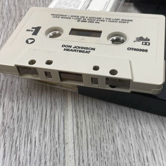 Epic Records. Don Johnson. Heartbeat cassette music tape. Vintage 1986 - Picture 7 of 7